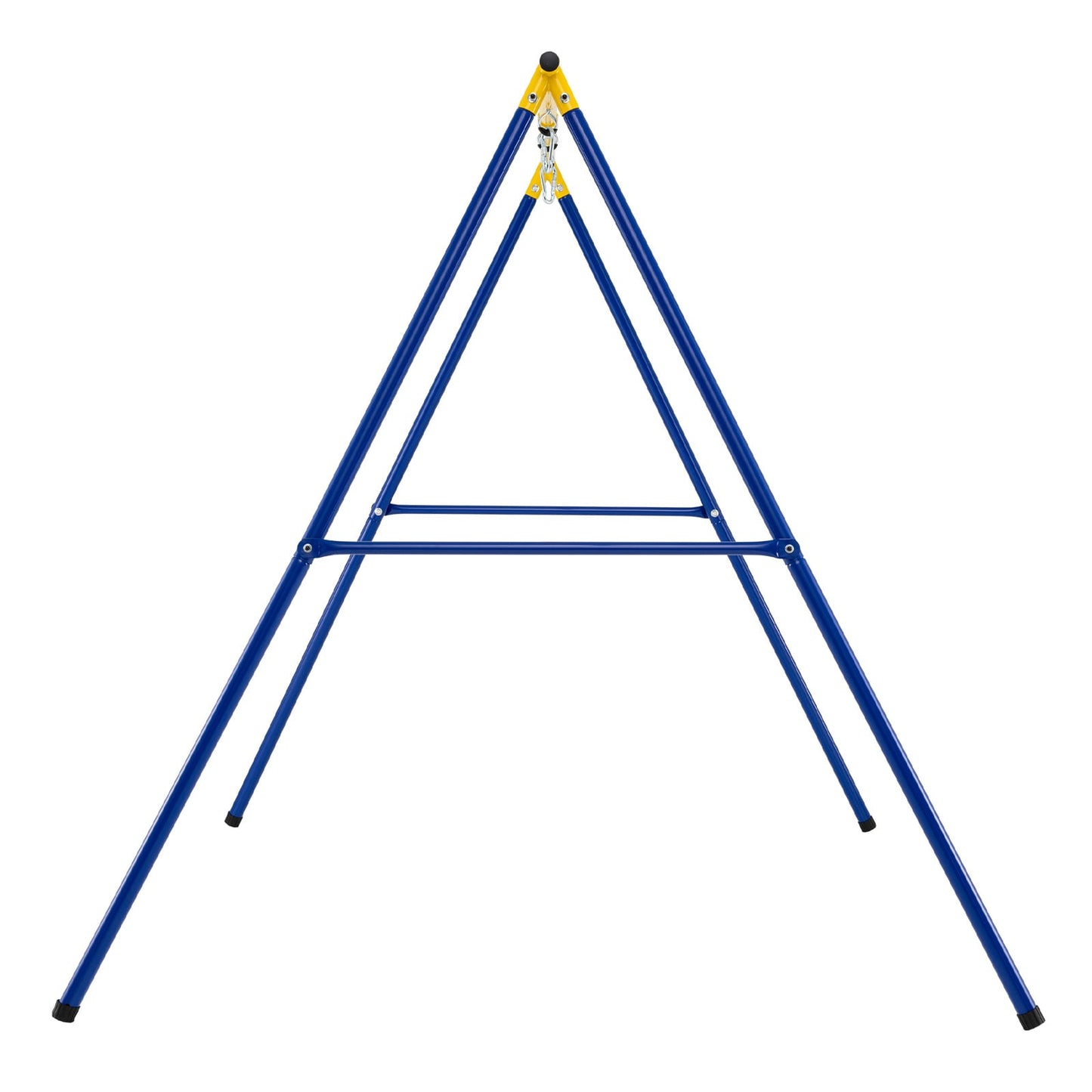 Heavy Duty Steel Swing Frame 1.8M Large A-Frame Swing Stand with Ground Stakes-Yellow