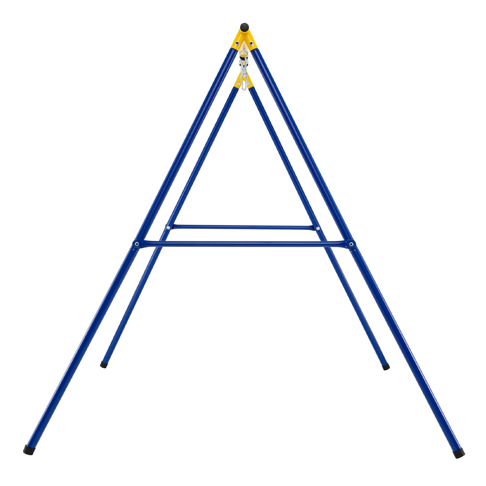 Heavy Duty Steel Swing Frame 1.8M Large A-Frame Swing Stand with Ground Stakes-Yellow