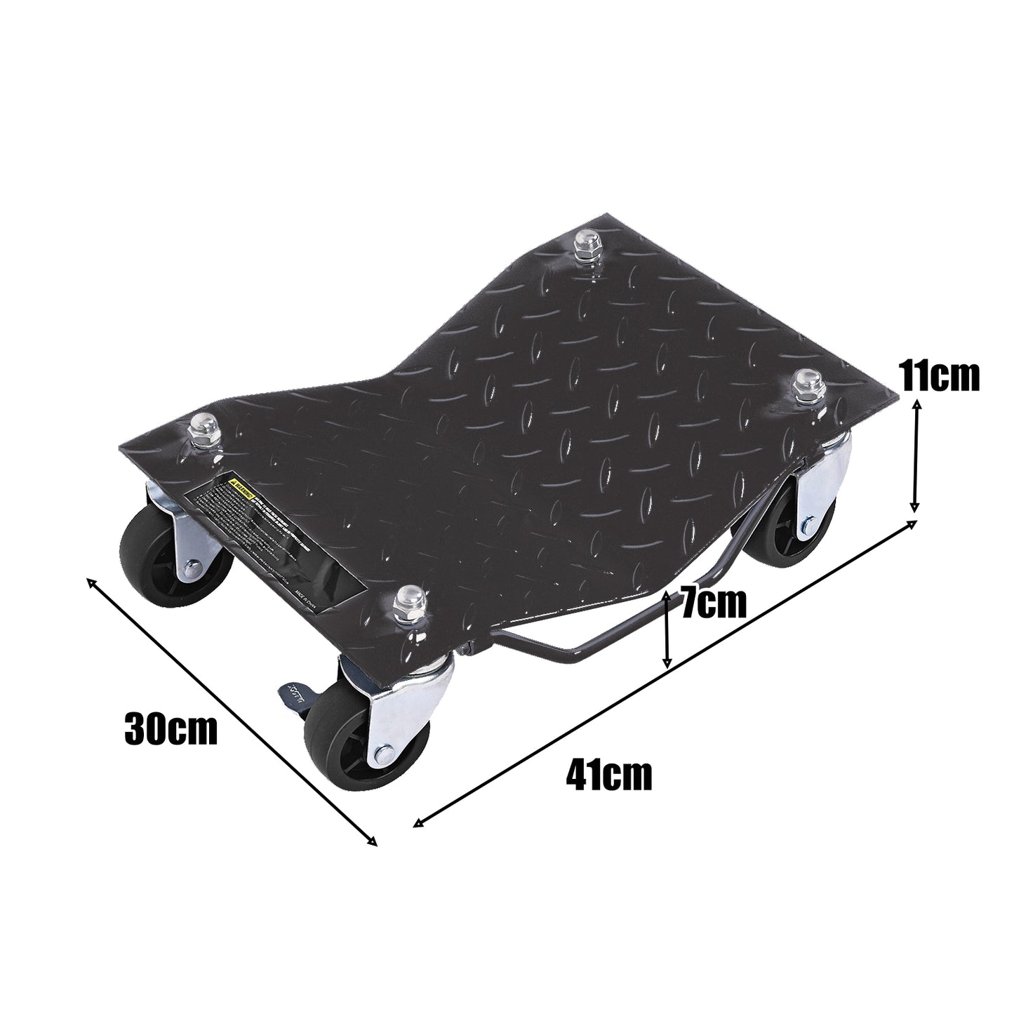 Heavy Duty Steel Tire Skates with Lockable Casters and Handle for Cars Trucks-2