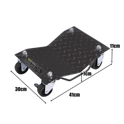Heavy Duty Steel Tire Skates with Lockable Casters and Handle for Cars Trucks-2