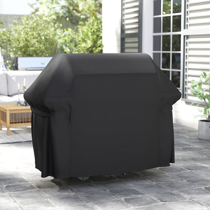 Heavy Duty Waterproof Grill Cover  with Dual Handles-Black