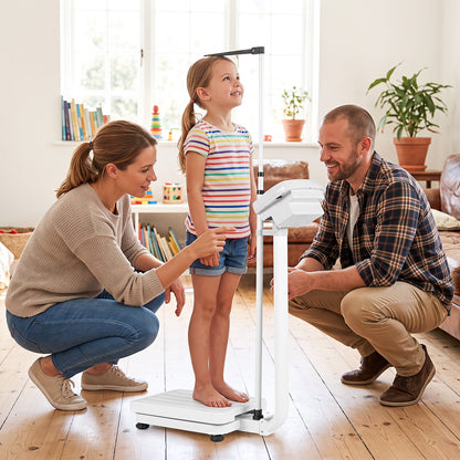 Height and Weight Scale with 180 kg Capacity and 75-203 cm Measurement