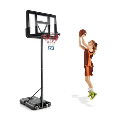 135-305cm Adjustable Basketball Hoop System with 2 Nets