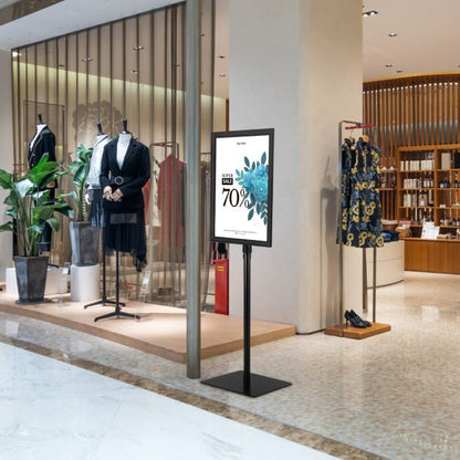 Height Adjustable Rotatable Poster A3 Information Stand-Black