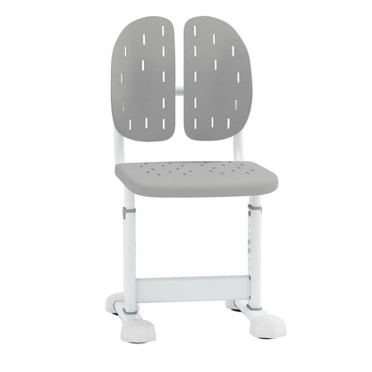 Height-adjustable Kid’s Desk Chair with Double Back Support and Breathable Seat-Grey
