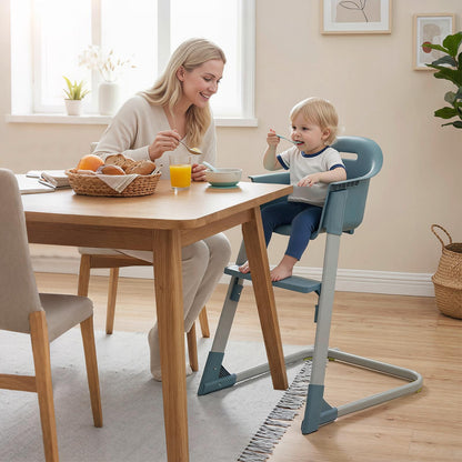 High Chair with Detachable Tray and Waterproof Cushion for 6-36 Months-Grey