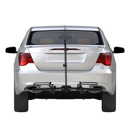 2-bike Hitch Mount Rack with Retractable Tire Cradles
