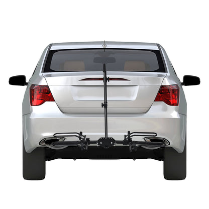 2-bike Hitch Mount Rack with Retractable Tire Cradles