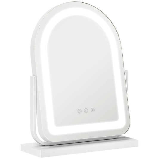 HOMCOM 33 x 44.5cm LED Vanity Mirror - White