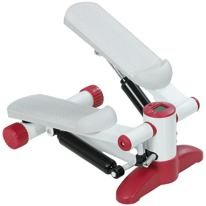 SPORTNOW Mini Stepper Machine, with LCD Monitor, Non-Slip Pedals, Grey