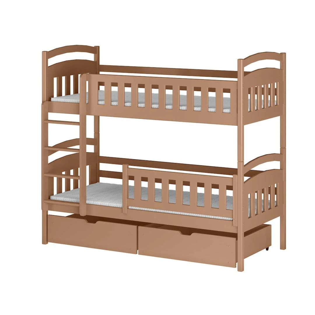 Wooden Bunk Bed Ignas with Storage