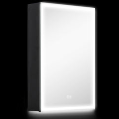 HOMCOM LED Mirror Bathroom Cabinet, with Shaver Socket