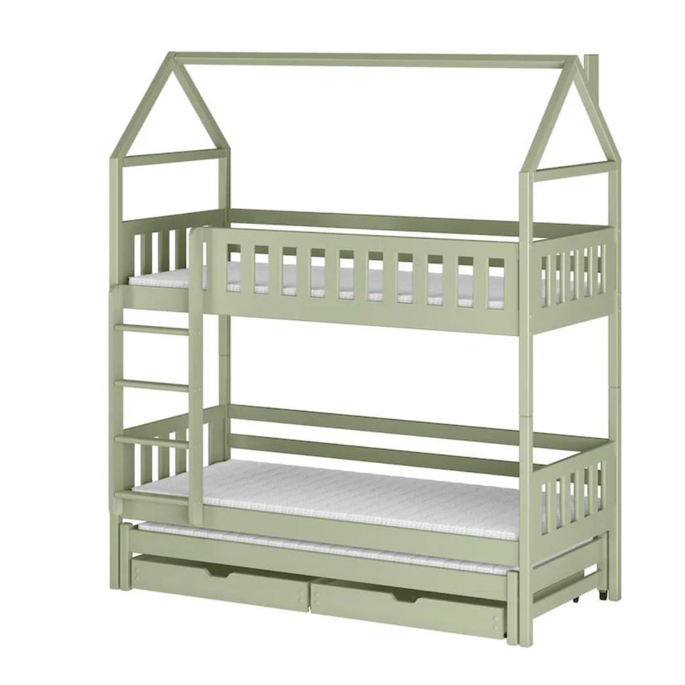 Iga Bunk Bed with Trundle and Storage