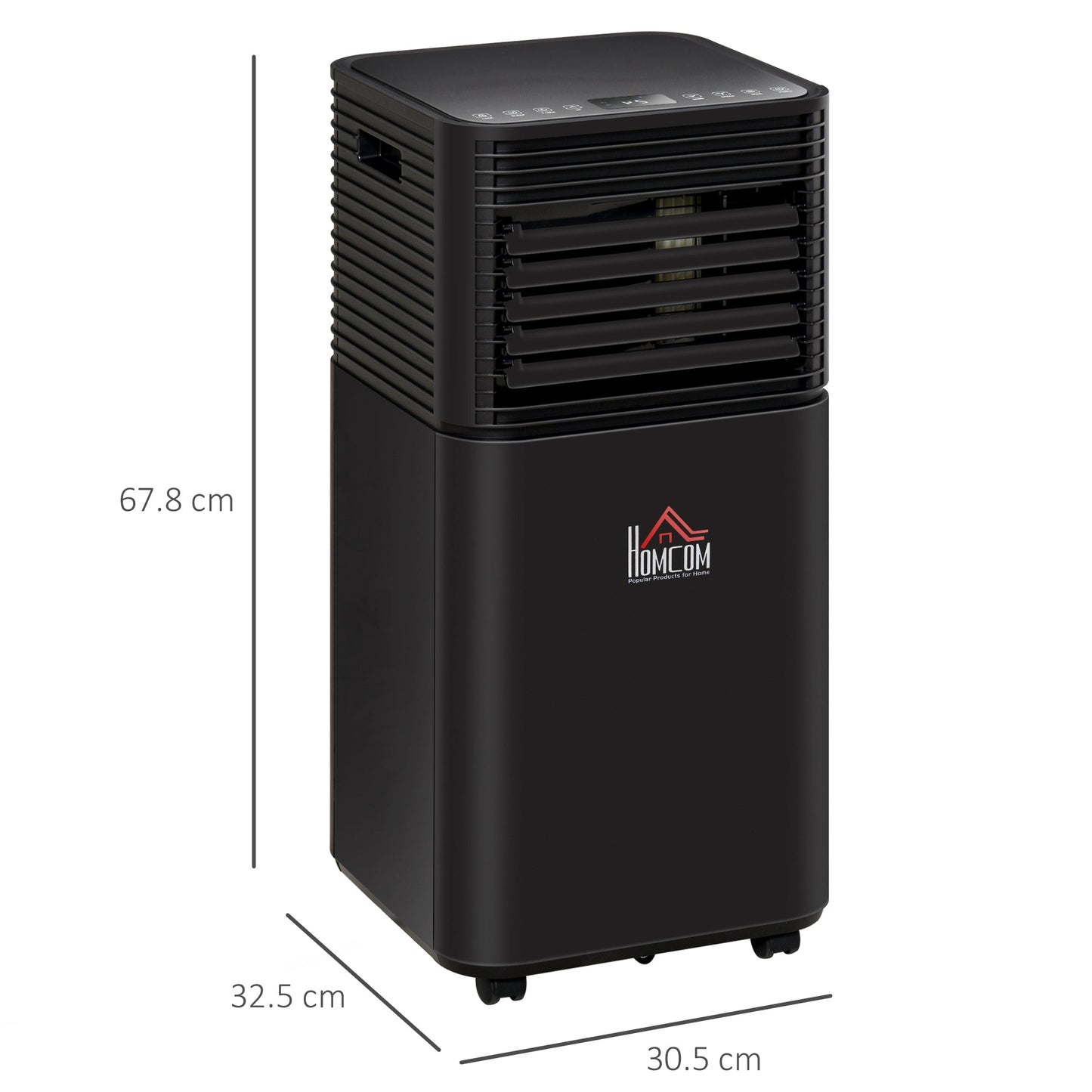 HOMCOM 7000 BTU 4-In-1 Portable Air Conditioner Unit Cooling Dehumidifying Ventilating for Room up to 15m_, with Fan, Remote, 24H Timer, Window Mount Kit, R290, A Energy Efficiency