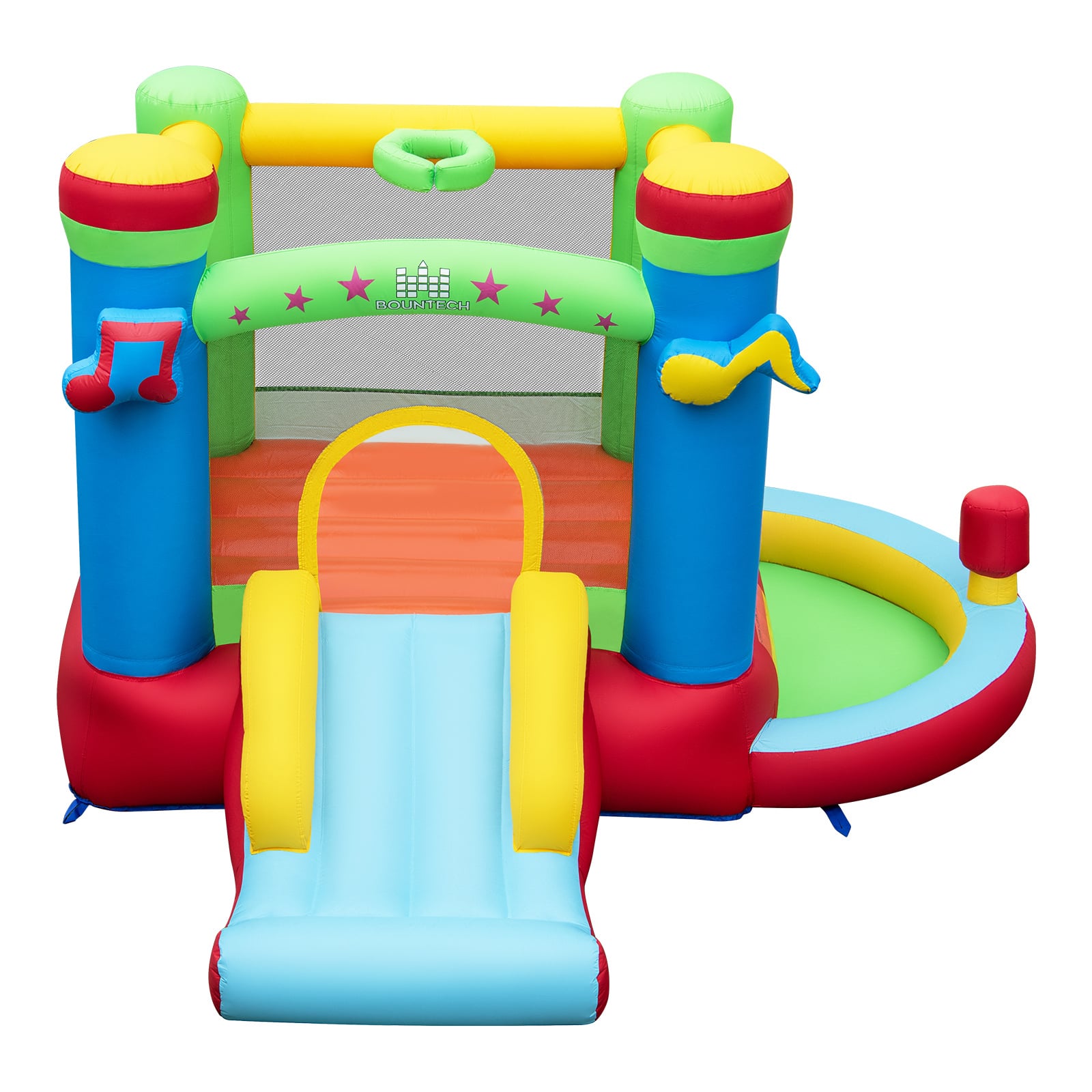 Inflatable Bounce House with Slide and Jumping Area with Blower