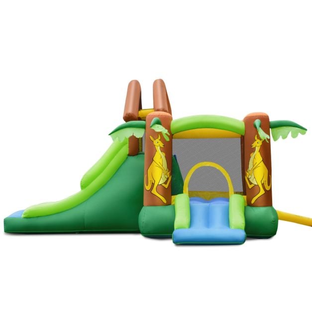 Inflatable Bounce House with Slides and Climbing Wall with Air Blower