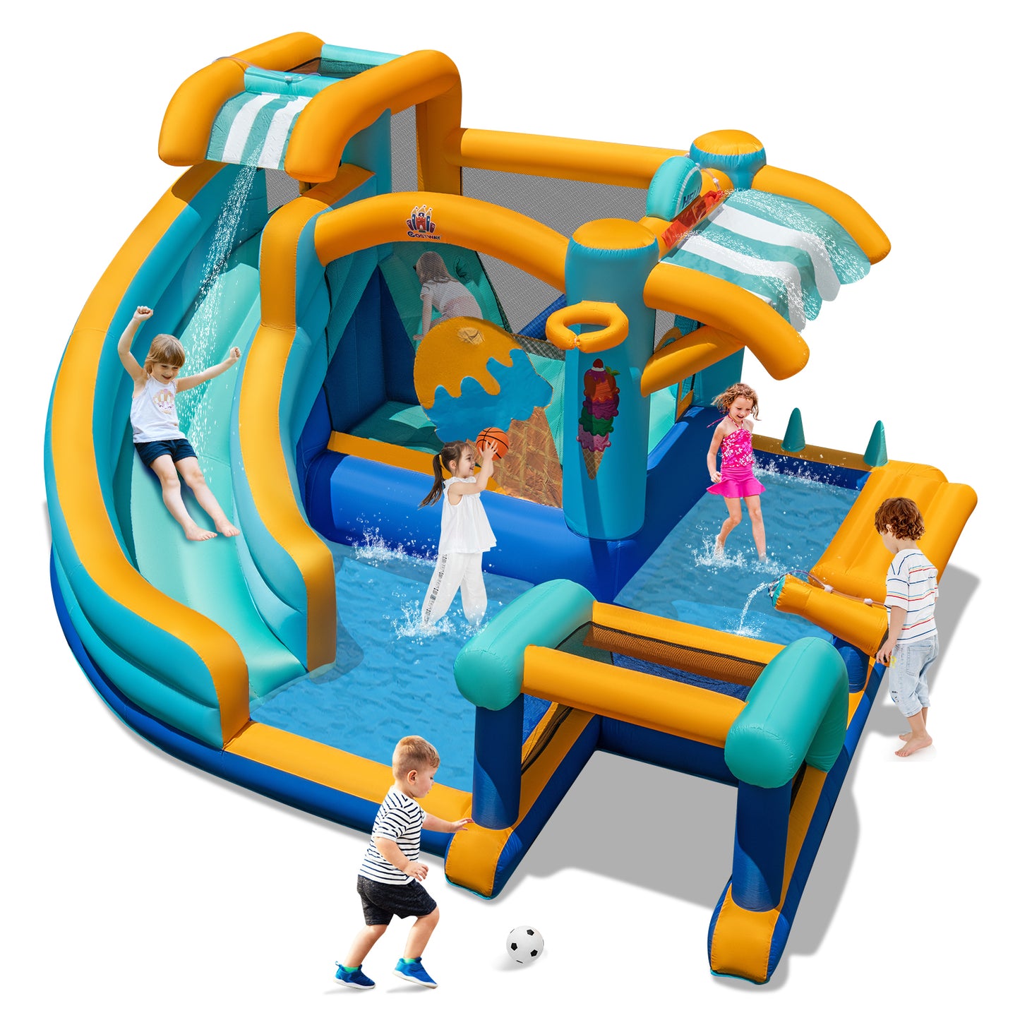 Inflatable Water Slide Bounce House for Outdoor Backyard