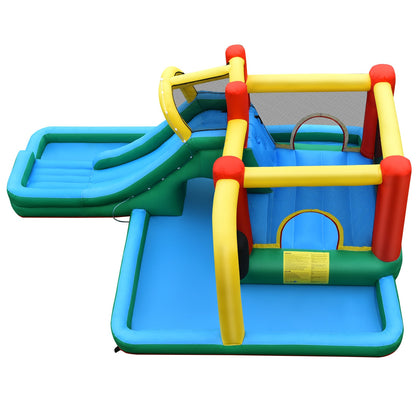 Inflatable Water Slide Kids Jumping Bounce House with Slide (without Blower)
