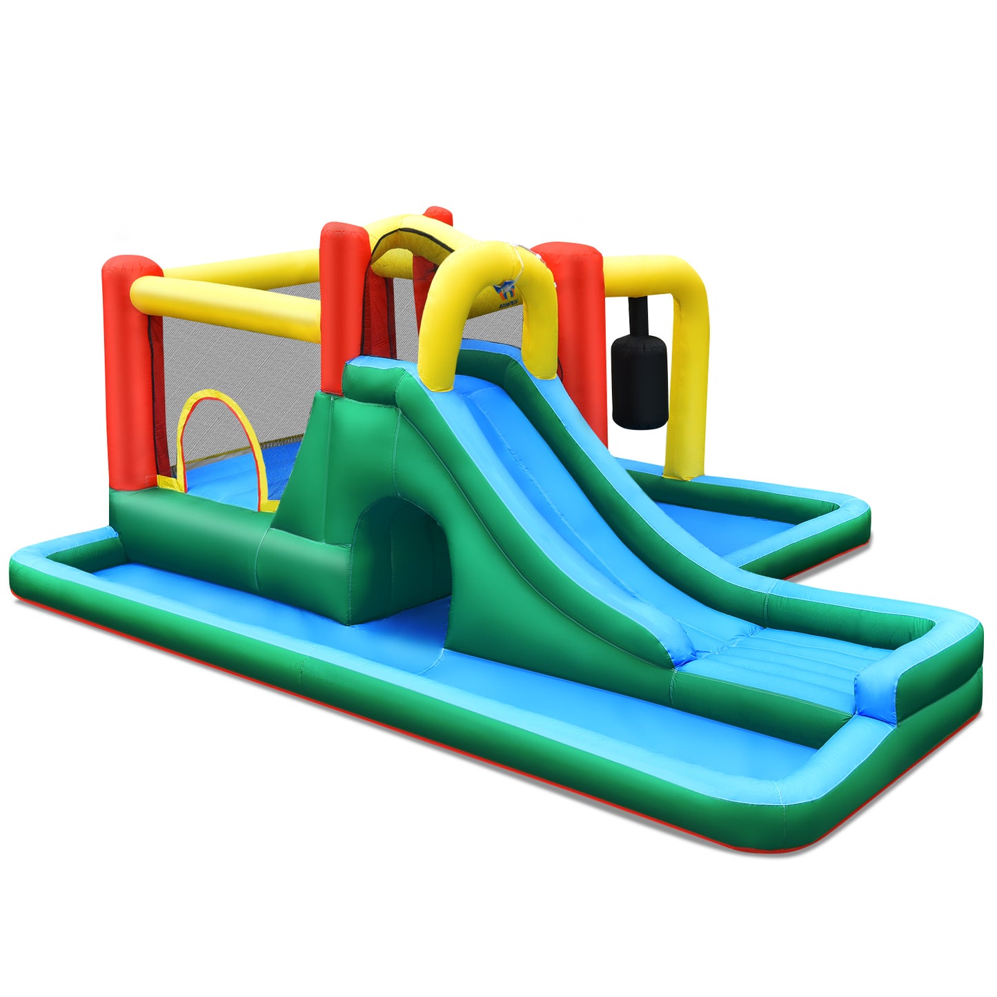 Inflatable Water Slide Kids Jumping Bounce House with Slide (without Blower)