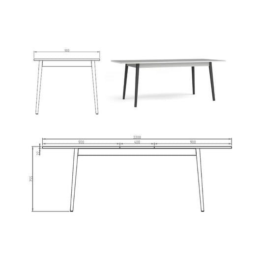 Iris Extendable Dining Table 180cm