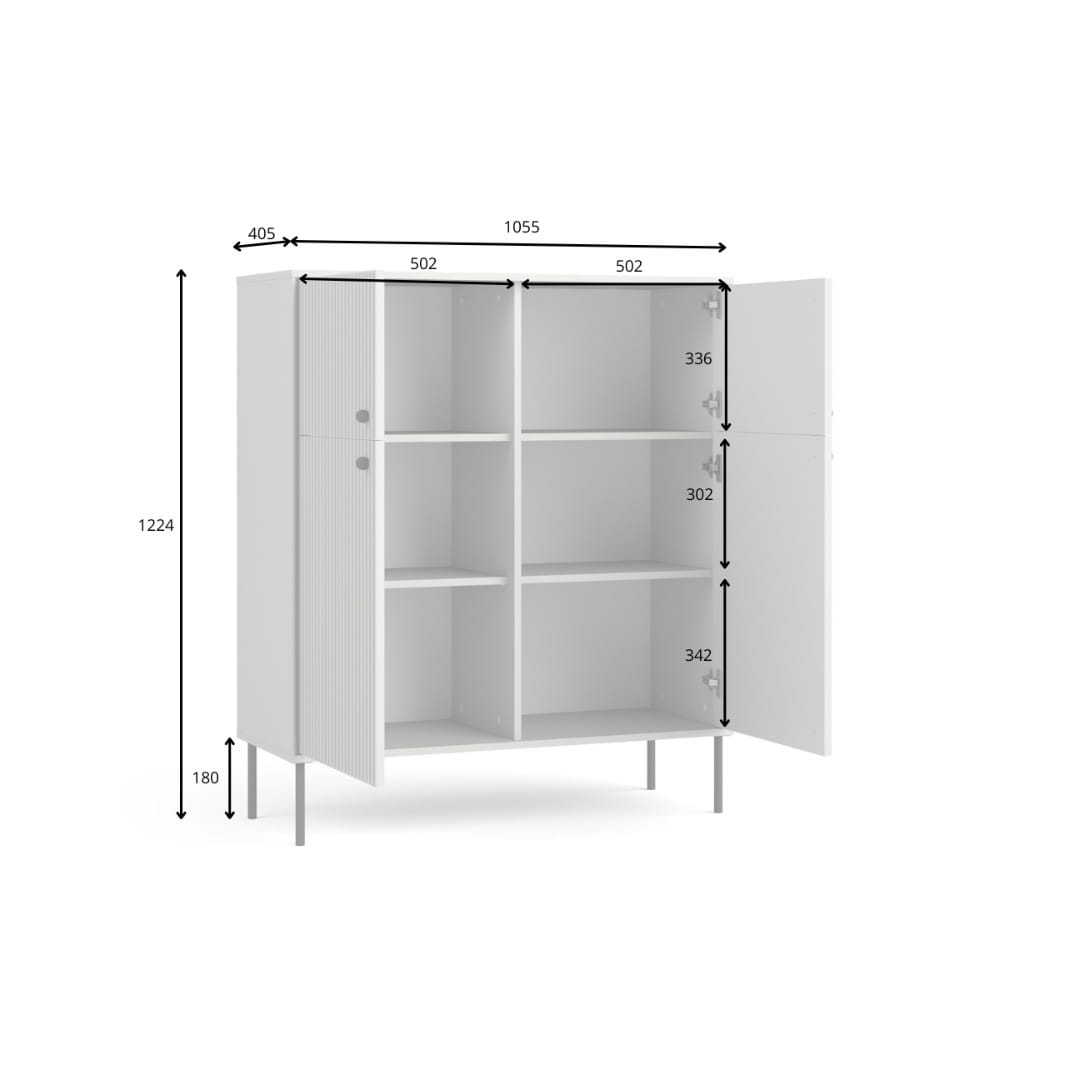 Iris Highboard Cabinet 105cm