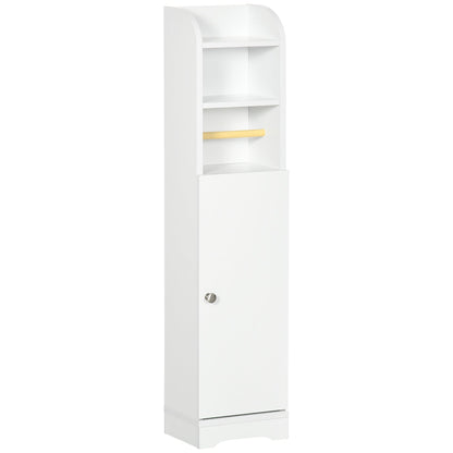 kleankin Multi-Storage Narrow Bathroom Cabinet - White