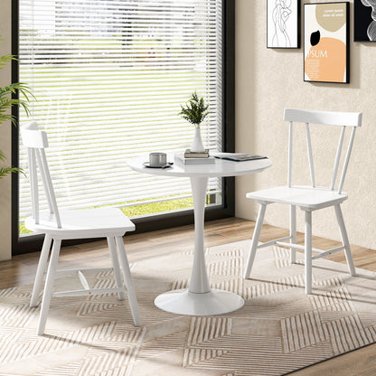 Set of 2 Windsor Chairs-White