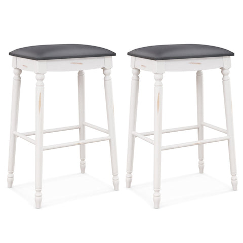 61/74 cm Upholstered Bar Stool Set of 2-74 cm
