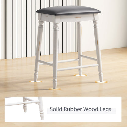 61/74 cm Upholstered Bar Stool Set of 2-61 cm