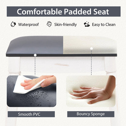 61/74 cm Upholstered Bar Stool Set of 2-74 cm