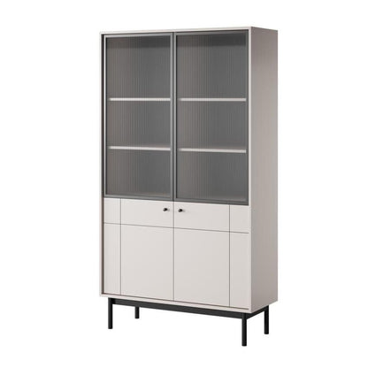 Japandi Tall Display Cabinet 104cm