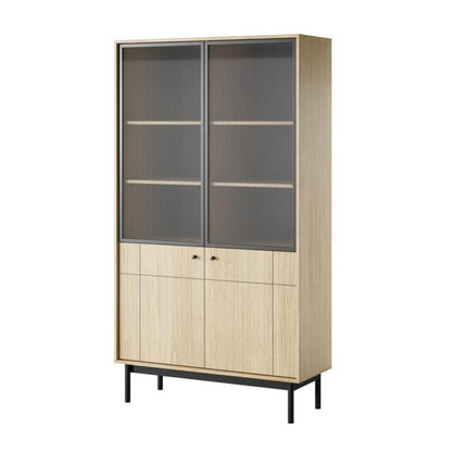 Japandi Tall Display Cabinet 104cm