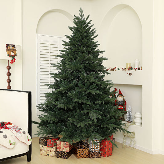 HOMCOM 7ft Artificial Spruce Christmas Tree - Green