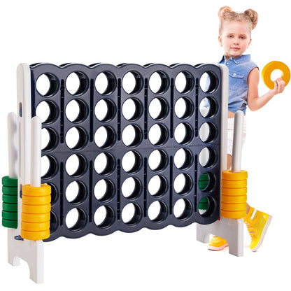Jumbo 4-to-Score Giant Game Set with 42 Jumbo Rings and Quick-Release Slider