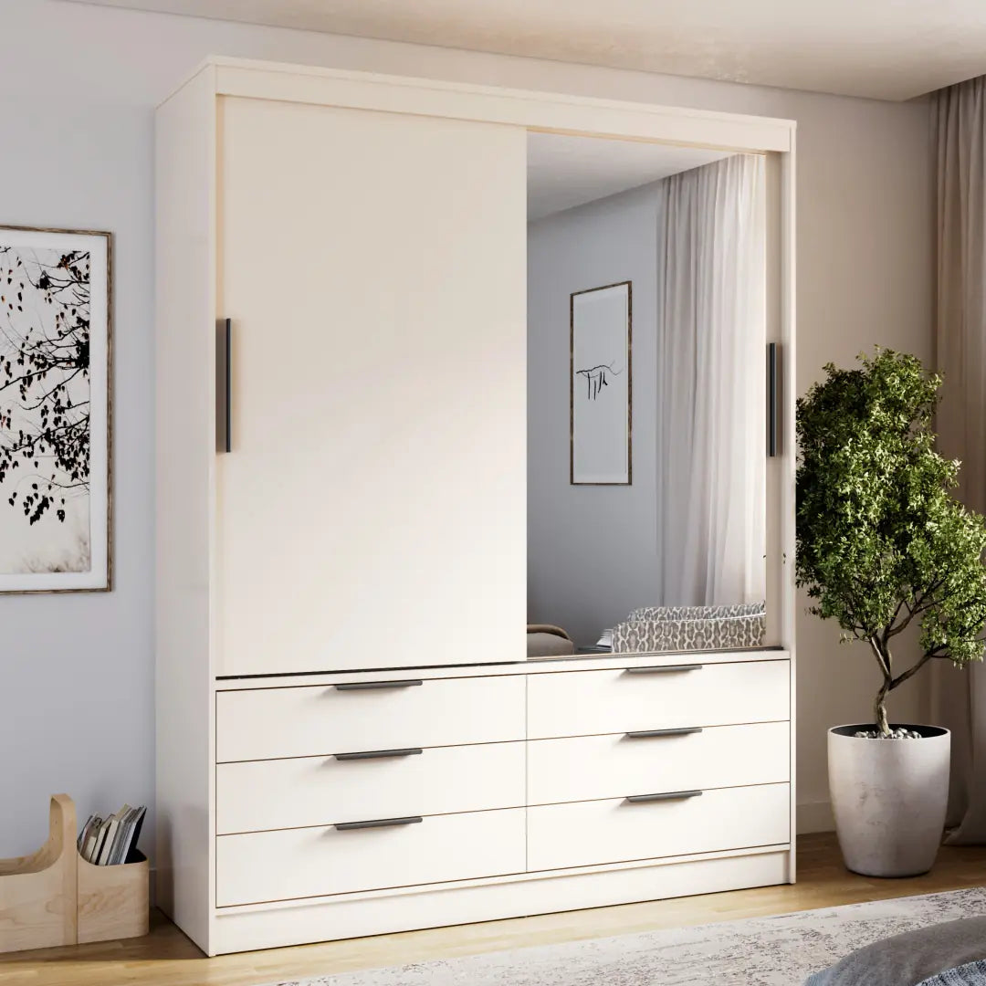 Kera Sliding Door Wardrobe 170cm