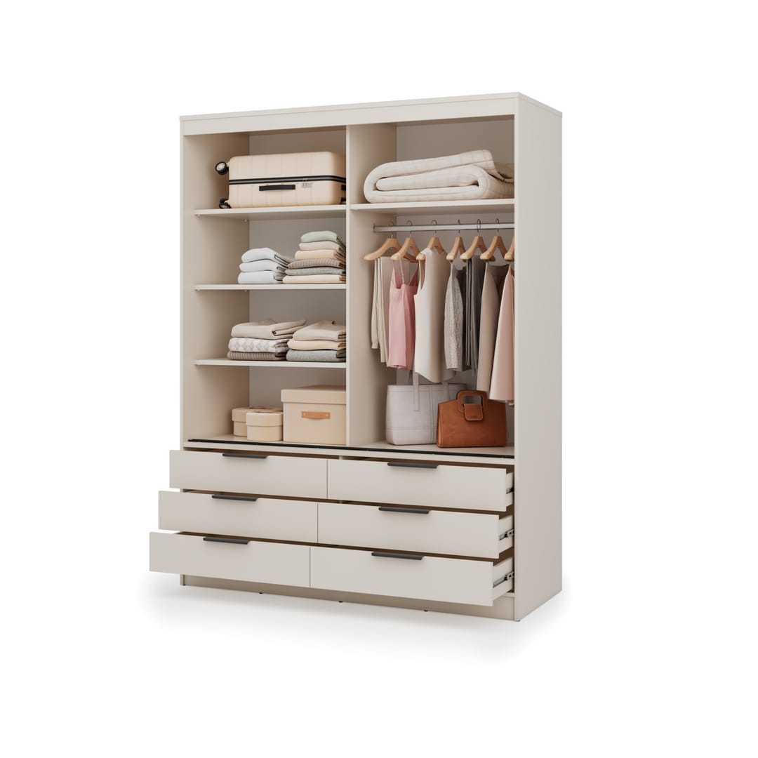 Kera Sliding Door Wardrobe 170cm