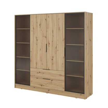 Kelly Hinged Door Wardrobe 206cm [Glass]