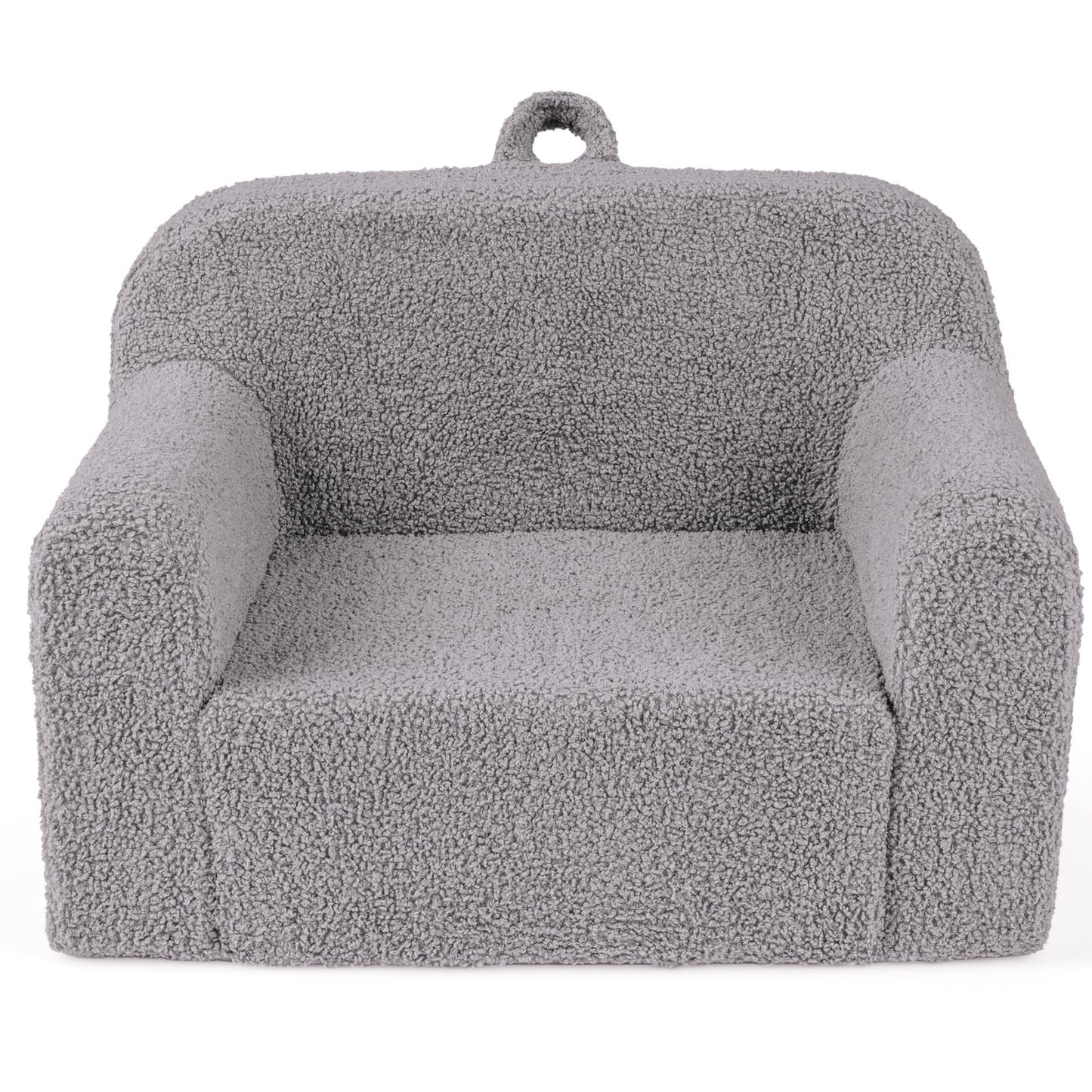 Kids Reading Sofa with Soft Fleece Fabric Cover-Grey