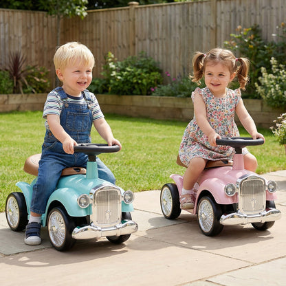 Kids Ride On Car with Under-seat Storage Space for 18-36 Months Boys and Girls Gifts-Pink