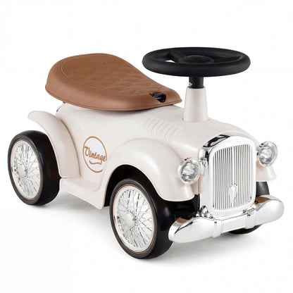 Kids Ride On Car with Under-seat Storage Space for 18-36 Months Boys and Girls Gifts-White