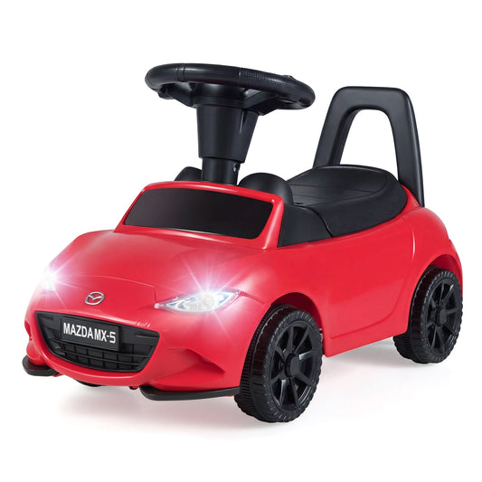 Kids Ride On Sliding Toy Mazda Licensed with Under-Seat Storage for Toddlers-Red