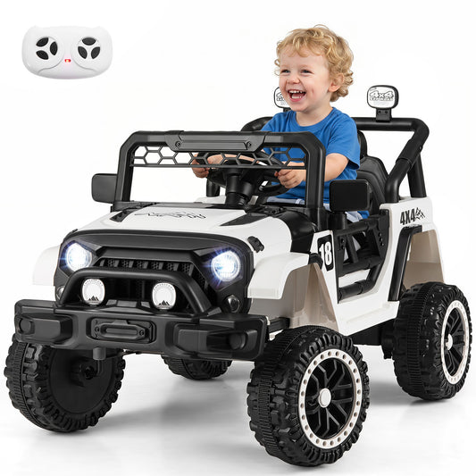 Kids Ride on Truck 12V Electric Toy Vehicle with Remote Control-Black