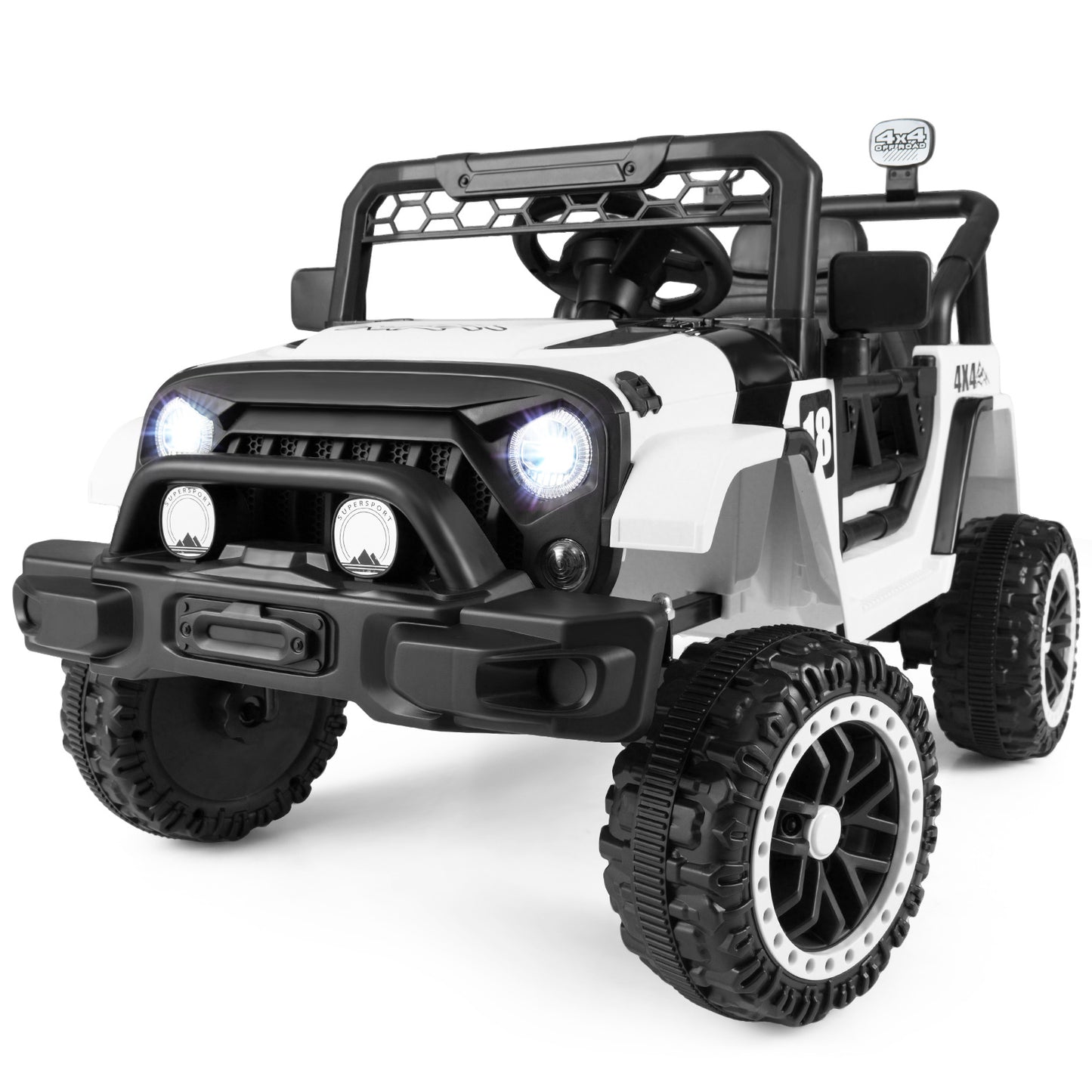 Kids Ride on Truck 12V Electric Toy Vehicle with Remote Control-Black