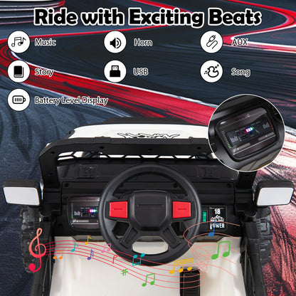 Kids Ride on Truck 12V Electric Toy Vehicle with Remote Control-Black
