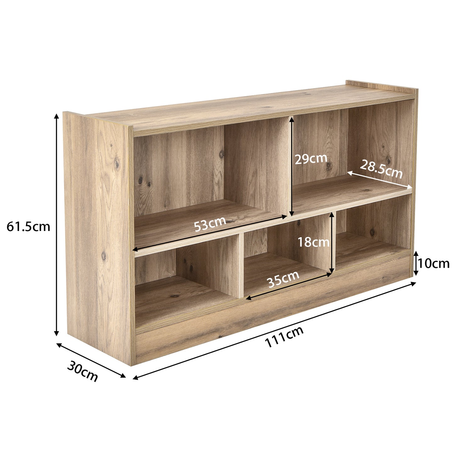 Kids Room Furniture Bundle: Kids Table and Chairs Set and 2-Tier Kids Bookcase