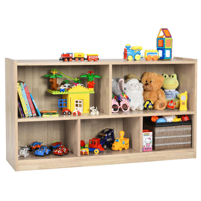 Kids Room Furniture Bundle: Kids Table and Chairs Set and 2-Tier Kids Bookcase