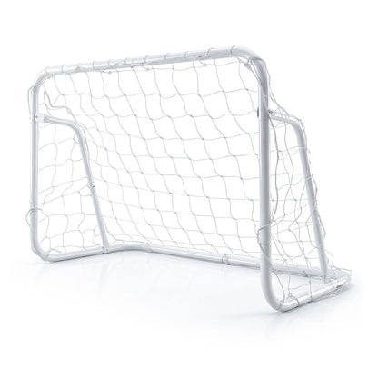 Kids Soccer Goal for Backyard Mini Metal Football Goal Post System with Net