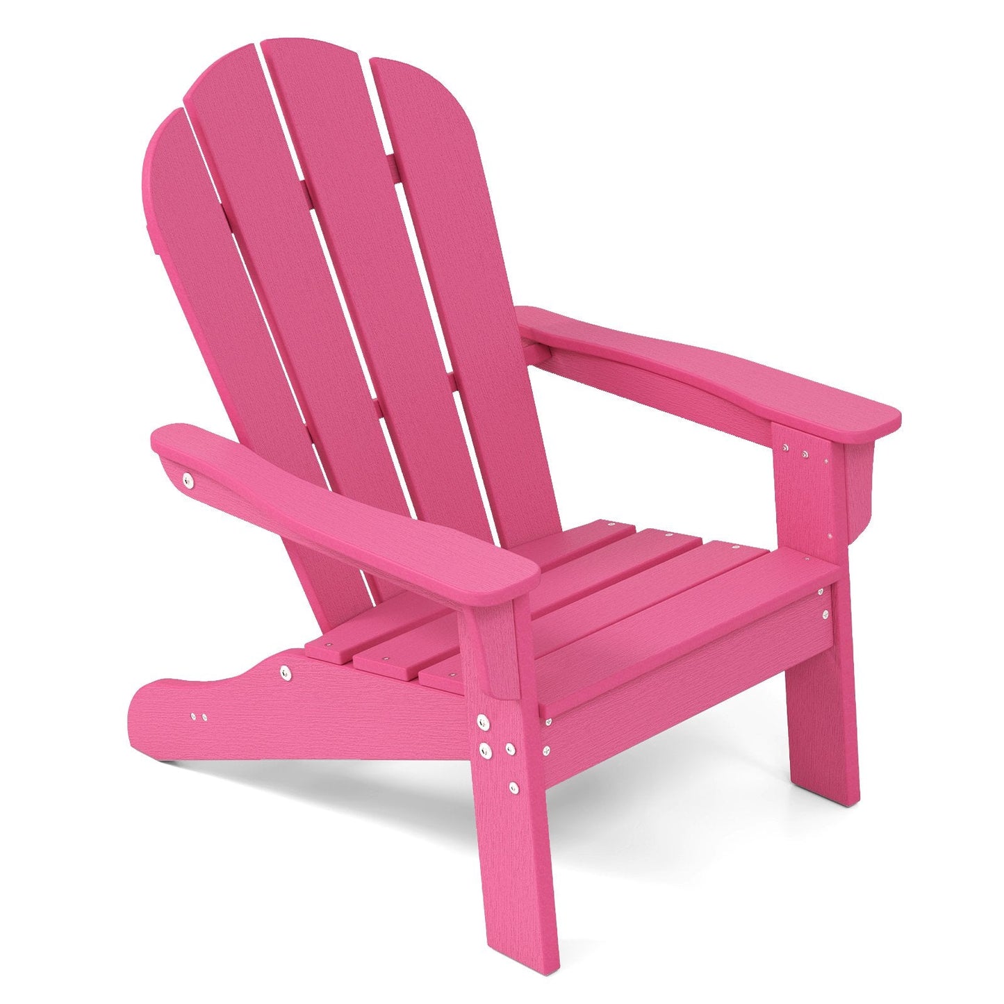 Kids Adirondack Chair All-Weather HDPE Toddler Lawn Chair-Pink