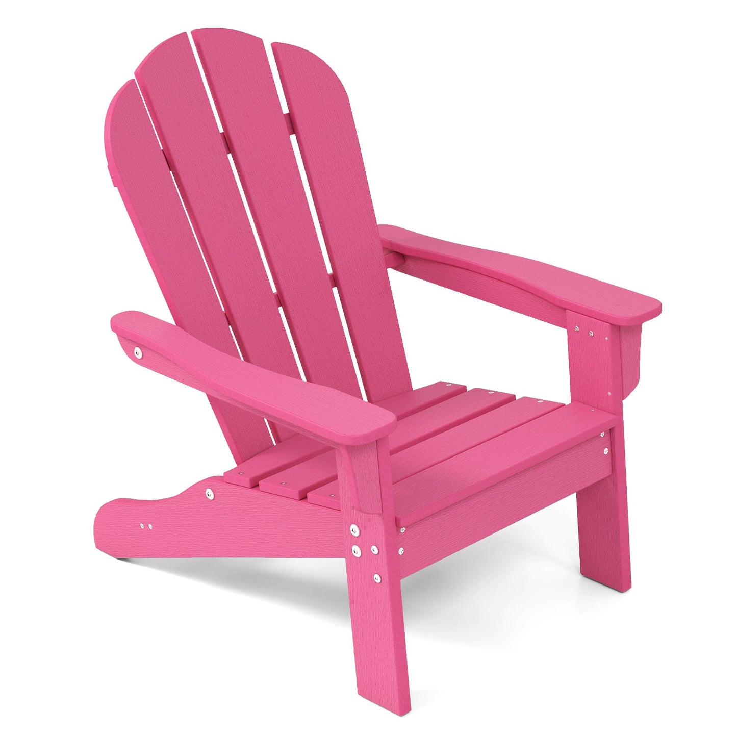 Kids Adirondack Chair All-Weather HDPE Toddler Lawn Chair-Pink