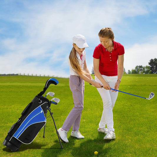 Kids Complete Golf Clubs Set for Boys and Girls Aged 8-10/11-13 Years-Blue